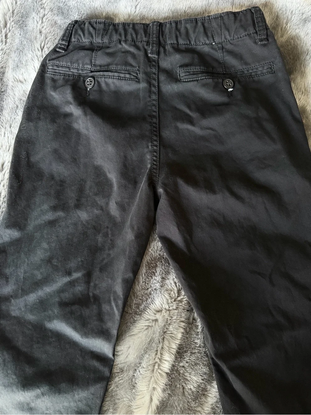 GAP kids boys black straight leg chinos